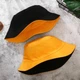 Панама Двухсторонняя Однотонная Желтая, Унисекс WUKE One size - изображение 1