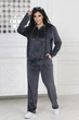 Женский спортивный костюм велюр 4139124 3XL-4XL (58-60) Серый - изображение 1