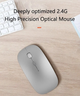 Бездротова миша WIWU Wimic Lite WM101 з акумулятором і Bluetooth (Type-C, USB 2.4 ГГц, компьютерна, безшумна, для Macbook) - Білий - зображення 4