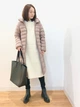 Пуховик зимний длинный женский Uniqlo 866330278 XL Бежевый (1159776493) - изображение 4
