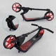 Самокат детский двухколесный Best Scooter с 8 лет широкий руль черный с красным 18424 - изображение 12