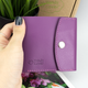 Женский кожаный кошелек маленький на кнопке Handycover HC0062 фуксия - изображение 5