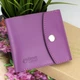 Женский кожаный кошелек маленький на кнопке Handycover HC0062 фуксия - изображение 9