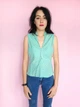 Блузка голубая в желтую полоску ZARA ( 9222 M/44 ) - изображение 3