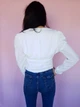 Блуза укороченная с пуговицами Boohoo Айвори (10266 S/42) - изображение 10