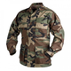 Кітелі (Полікатон Ріпстоп) BDU - Polycotton Ripstop Helikon-Tex US Woodland L/Regular Тактичний чоловічий - зображення 1