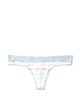 Трусики женские Victoria's Secret Белые с голубой резинкой (А-489 M/44) - изображение 3