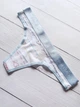 Трусики женские Victoria's Secret Белые с голубой резинкой (А-489 M/44) - изображение 5