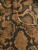 Джинсы женские змииный принт Zara Коричневые (9960 38р) - изображение 5