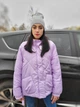 Куртка женская евро зима No brand Сиреневая (А-1697 46-48) - изображение 2