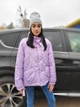 Куртка женская евро зима No brand Сиреневая (А-1697 46-48) - изображение 5