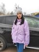 Куртка женская евро зима No brand Сиреневая (А-1697 46-48) - изображение 6