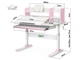 Детский стол Ergokids TH-330 столешница белая / накладки на ножках голубые TH-330 W/BL - изображение 3