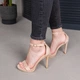 Женские босоножки Fashion Worthy 3967 40 размер 25,5 см Бежевый - изображение 4