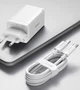 Мережевий зарядний пристрій Baseus 65W Quick Charge GaN2 Pro QC4.0+PD3.0 1USB+2Type-C 5A + кабель Baseus Type-C to Type-C 100W 20V/5A 1м (CCGP120202) White - зображення 9