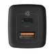 Сетевое зарядное устройство Baseus 65W GaN2 Lite QC4.0+PD3.0 1USB+1Type-C 5A Быстрая зарядка для телефона/ноутбука (CCGAN2L-B01) Black - изображение 1