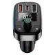 Автомобильный FM-трансмиттер модулятор XO BCC06 |2USB, 1USB-C, PD, QC, BT5.0/MP3| Black - изображение 2