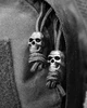 Стоперы для шнурка Kombat UK Skull Cord Stoppers 10шт Серебро (1000-kb-scs-slv) - изображение 3
