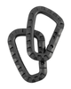 Карабін 1шт KOMBAT UK Tactical Carabiner чорний - зображення 1