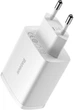 Ładowarka sieciowa Baseus Compact Charger 3U 17W EU Biały (CCXJ020102) - obraz 4