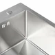 Кухонна мийка 50*50 нержавійка Platinum Handmade (сифон круглий, 3,0/0,8) - зображення 4