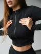 Комплект жіночий спортивний (велосипедки, топ та кофта) Nova Vega M чорний 50135071-29292 - зображення 7