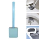 Силіконова щітка йоржик Toilet Brush для миття унітазу та важкодоступних місць блакитна 36 см - зображення 2