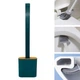 Силиконовая щетка ершик Toilet Brush для мытья унитаза и труднодоступных мест зеленая 36 см - изображение 2