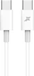 Кабель Grand-X Type-C Type-C 60W для быстрой зарядки White CC-03W - изображение 1