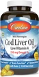 Carlson Wild Norwegian Cod Liver Oil Gems Low Vitamin A 150 капсул - зображення 5