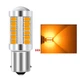 Лампа автомобильная LED 1156 BA15S P21W KRN Лампа в авто 33 SMD 5630, желтая - изображение 3