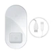 Беспроводное зарядное устройство для телефона и AirPods Baseus Simple 2in1 (18W). White - изображение 8
