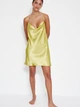 Ночная рубашка женская Trendyol THMSS22GC0018 36 Yellow (8683048546741) - изображение 6
