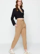 Брюки женские Trendyol TWOSS22PL0280 36 Mink (8683048290866) - изображение 4