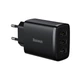 Зарядное устройство Baseus Compact Charger 3xUSB 17W EU 2А Black (CCXJ020101) - изображение 2