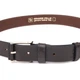 Стильный мужской кожаный ремень GRANDE PELLE Leather Belt 21462 Коричневый - изображение 3
