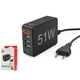 Зарядний пристрій Hama 1xQC3.0, 3xUSB-A, 1xUSB-C PD 51W (00201630) - зображення 2