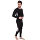 Спортивная компрессионная футболка мужская Zelart Lidong Fit 501-2 размер S (150-160 см) Black-Grey - изображение 7