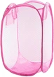 Нейлоновая складная гибкая корзина для белья и игрушек Organizers 27х27х48 см Розовая (2000992415880) - изображение 1