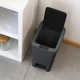 Ведро для мусора 20 л с крышкой и педалью пластиковое MVM BIN-01 20L ANTHRACITE - изображение 14