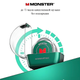 Бездротові накладні, спортивні, для ігор Bluetooth навушники MONSTER AIRFREE GT07 із зарядним кейсом (green) - зображення 4