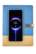 Блокнот із Powerbank бездротовою зарядкою Universal щоденник із флешкою ​​16 Гб Синьо-жовтий - зображення 2