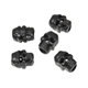 Пробки для шнурка Mil-Tec® SKULL набір 10 шт BLACK - зображення 1