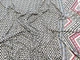 Ткань Трикотаж масло двухсторонний купон 16.5см, черный на молочном, пог. м. (м569, 15715, д28 цв1) - изображение 3