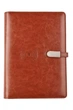 Блокнот із бездротовою зарядкою Powerbank 8000 mAh із флешкою 16 Гб Коричневий №2 - зображення 3