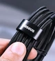 Кабель Baseus Cafule Type-C to Type-C PD2.0 100Вт 5A 20В 2 м Black/Grey (CATKLF-ALG1) - изображение 7