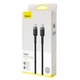 Кабель Baseus Cafule Type-C to Type-C PD2.0 100Вт 5A 20В 2 м Black/Grey (CATKLF-ALG1) - изображение 9