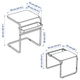 Журнальний столик IKEA OLSEROD 53х50 см антрацит/імітація берези (205.253.56) - зображення 10