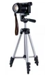 Телескопічний Штатив для камери і телефону трипод TRIPOD 3110 з чохлом чорний сріблястий - зображення 4