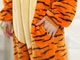 Пижама Кигуруми тигр размер S на рост 140-150 kigurumi костюм Dongwushuiyi теплый, мягкий, удобный (1958) - изображение 7
